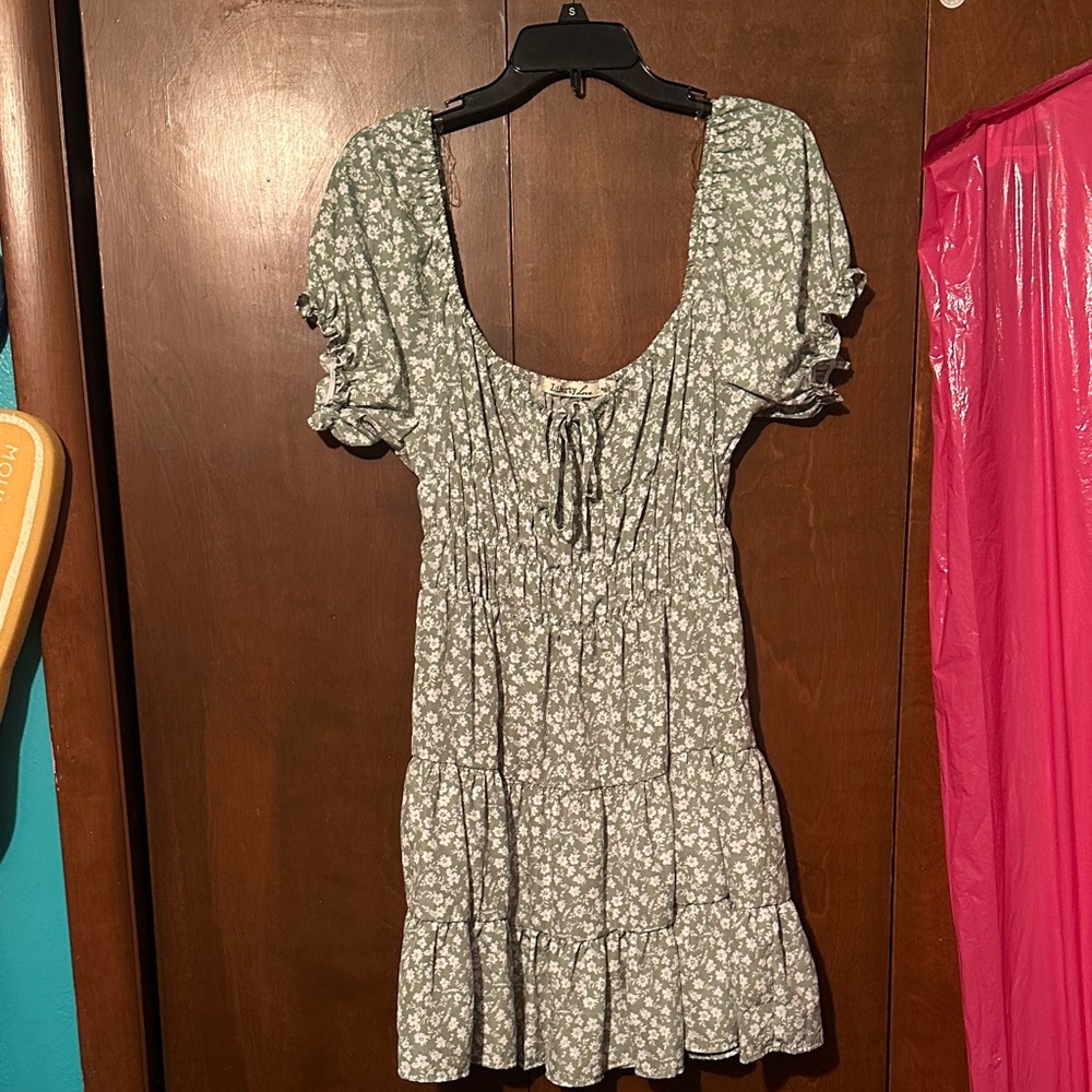 Liberty Love Sage Floral Dress